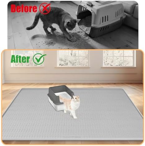 Silicone Cat Litter Mat 47" x 35" Cat Mat - Image 4