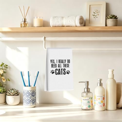 Cat Gifts, Cat Kitchen Towels, Yes I Really Do Need All These Cats - Image 4