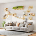 Cat Shelves for Wall, 18-in-1 Cat Wall Furniture w/Tunnel & Bridge by Homiflex