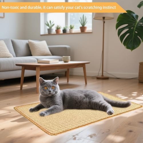6 Pcs Cat Scratcher Mat, Sisal Cat Scratching Pad Scratch Mat - Image 4
