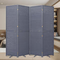 Bamboo Mesh Woven Room Divider 5.6FT, 4 Panel Folding Privacy Screen by JVVMNJLK