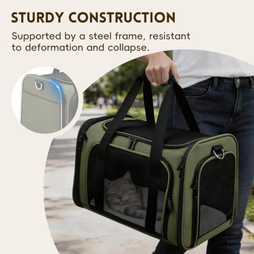 Cat Carrier Soft, Dog Carriers for Small Dog/Large Cat - Image 4