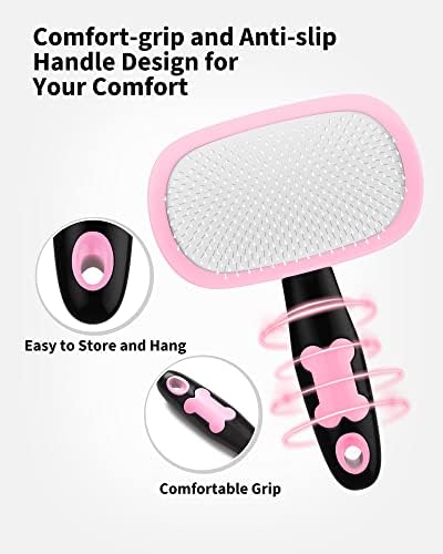 Glendan Dog & Cat Brush- Slicker Pet Brush- Shedding Grooming Tools - Image 4