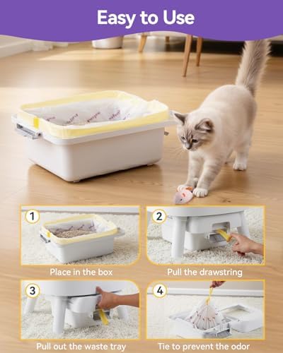 80 Count Cat Litter Box Bags Compatible - Image 7