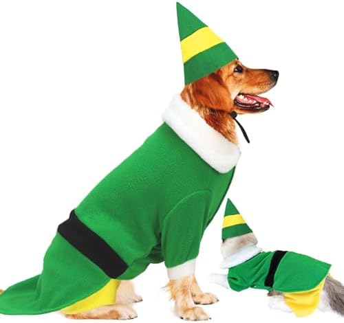 Dog Elf Christmas Costume, Funny Party Halloween Cosplay Outfit(3X-Large) by Hladce