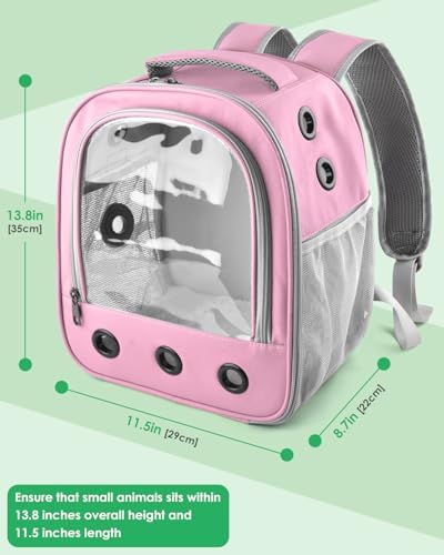 DBNESS Guinea Pig Carrier Backpack, Portable Rabbit Travel Carring Bag - Image 2