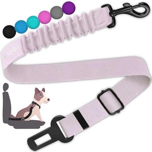 COOYOO Dog Seat Belt, Retractable Dog Car Harness Seat Belt by COOYOO