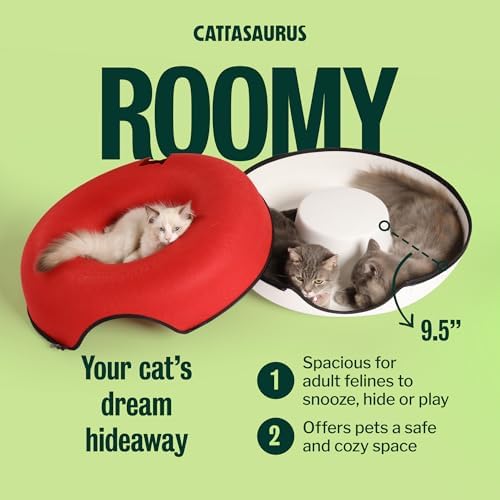Cattasaurus Peekaboo Cat Cave, Extra Spacious - Image 4