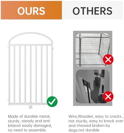 SNUOWU 4 Panles Full Matel Freestanding Dog Gates - Image 3