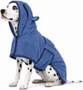 Dog Bathrobe, Fast Drying Coat, Super Absorbent Bath Towel Blue L by ADNIKIA
