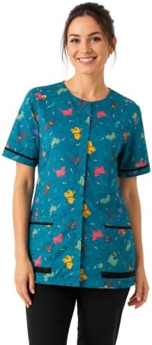 Ladybird Line 713 Unisex Blue Dog Waterproof Grooming Apron, Hair Bleach by LadybirdLine