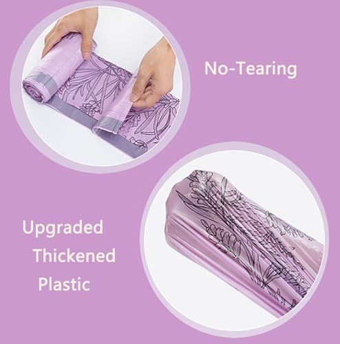 100pcs 2.6 Gallon Small Trash Bags Tearing-Free Drawstring - Image 3