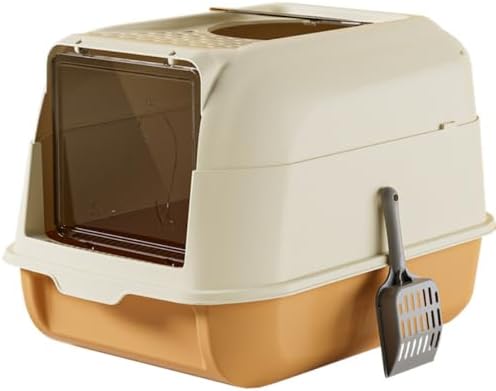 Fully Enclosed Cat Litter Box by CkuionMAX