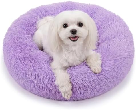 nononfish Soft Donut Dog Bed, Cozy Calming Bed by nononfish
