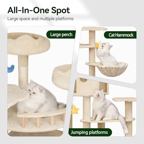 Meecal 79 Inch Tall Cat Tree Tower - Image 4