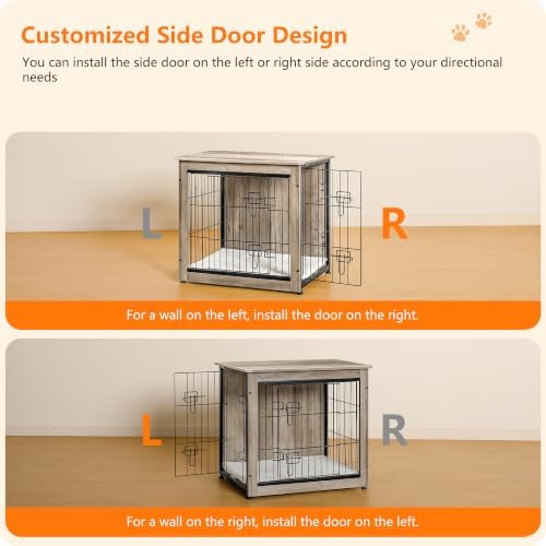 DWANTON 27" Dog Crate Furniture, Dog Kennel Indoor, - Image 3