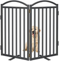 Malier Metal Freestanding Dog Gates, Outdoor Indoor Dog Fences, Extra Wide by Malier