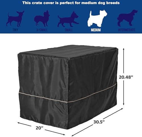 MidWest Homes for Pets Medium Dog Crate Cover, Machine Washable - Image 6