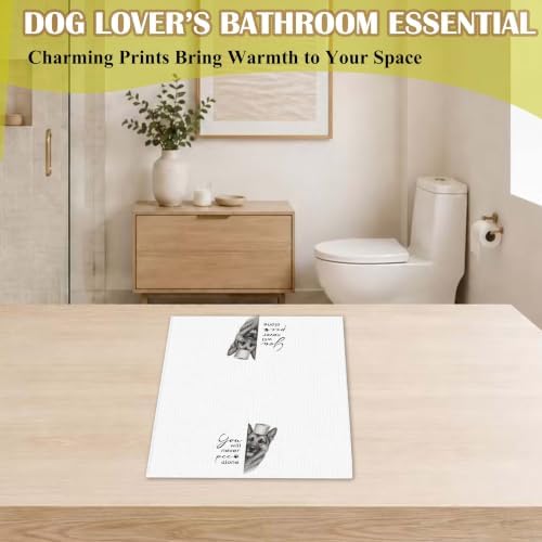 Funny German Shepherd Bathroom Hand Towel, Dog Lover Gifts-A07 - Image 3