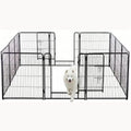 NEWBULIG Dog Playpen Indoor 32 Inch 12 Panels, Metal Outdoor Dog Fence Pen by NEWBULIG