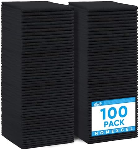 HOMEXCEL 100PK Microfiber Cleaning Cloth, Cleaning Rag by HOMEXCEL