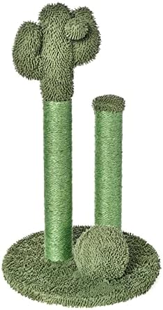 Amazon Basics Sisal Cat Scratching Post, Indoor Cactus Triple Posts by AmazonBasics