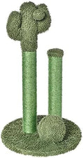 Amazon Basics Sisal Cat Scratching Post, Indoor Cactus Triple Posts by AmazonBasics