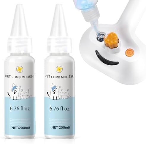 Pet Steam Brush for Dog & Cat – 3-in-1 Spray Hair Removal for Grooming by VVWVVW