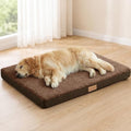 Patas Lague Orthopedic Large Dog Bed Washable Pet Sofa Mat 36''X24'' Brown by PatasLague