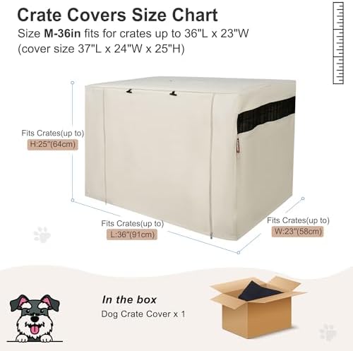 HiCaptain 36-Inch Dog Crate Cover - Image 5