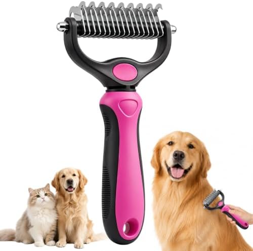 Deshedding Brush for Dogs and Cats, Undercoat Rake Pet Brush for Long Hair by Unknown