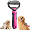 Deshedding Brush for Dogs and Cats, Undercoat Rake Pet Brush for Long Hair by Unknown