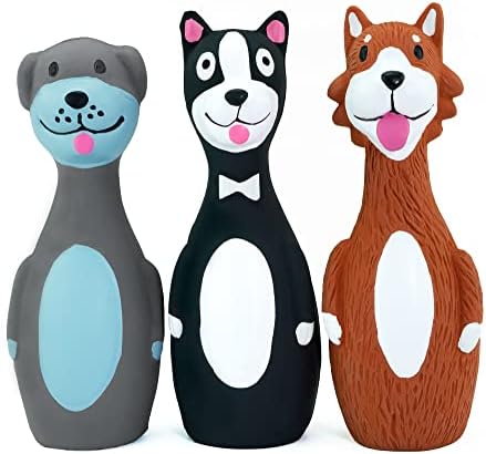 CHIWAVA 3PCS 5.7'' Squeaky Latex Short Standing Stick Toy - Image 2