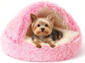 NOYAL Hooded Donut Bed, Calming Cave by Noyal