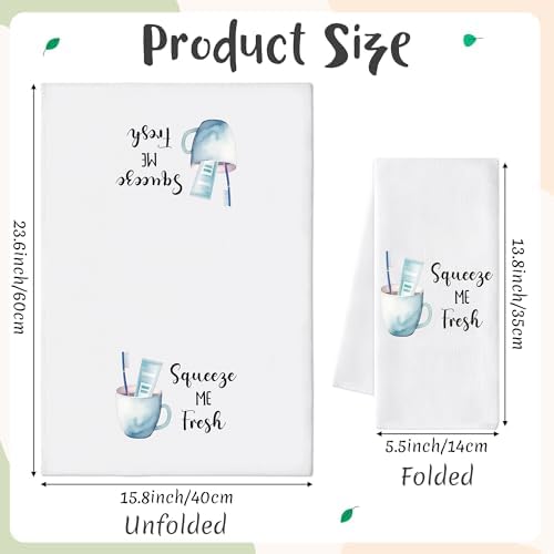 Funny Sayings Hand Towel, 6 Pack Polyester Bathroom Decor Towels - Image 2