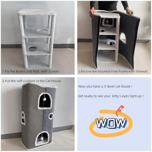 4-Level Cat House for Indoor Cats - Image 4