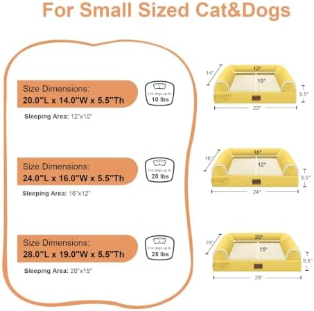 NANUYA Orthopedic Dog Bed for Small Dogs, 24 x 16 Inch - Image 6