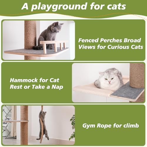 Cat Tree Floor to Ceiling, Cat Tower - Image 3