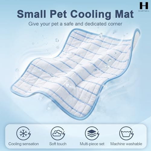 4 Pack Small Animal Cooling Mats, 17 x 11.6 Inch Washable Rabbit & Guinea Pig - Image 2