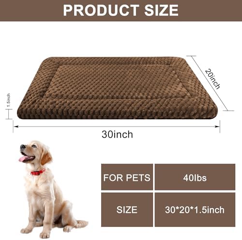 Dog Bed Mat, Reversible & Ultra Soft Kennel Pad-Machine Washable Pet Bed - Image 2