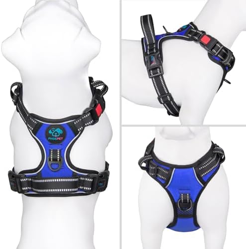 PHOEPET No Pull Dog Harness Medium Reflective Front Clip Vest - Image 2