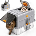 Stainless Steel Cat Litter Box by Unknown