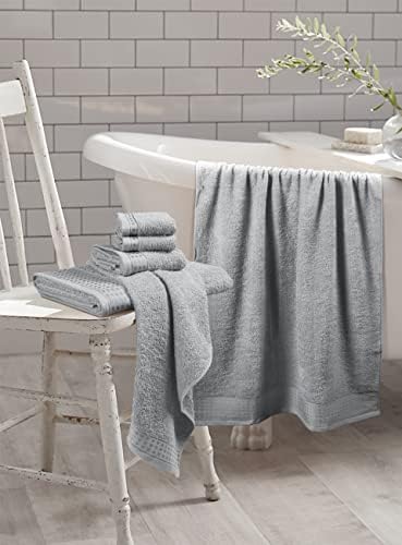 GLAMBURG 100% Cotton Ultra Soft 6 Pack Towel Set, Contains 2 Bath Towels 28x55 - Image 3
