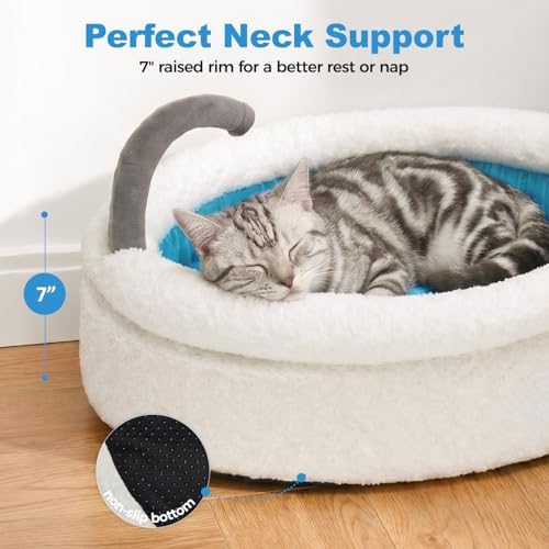 Bathtub Cat Bed, Calming Small Dog Bed 22in - Image 6