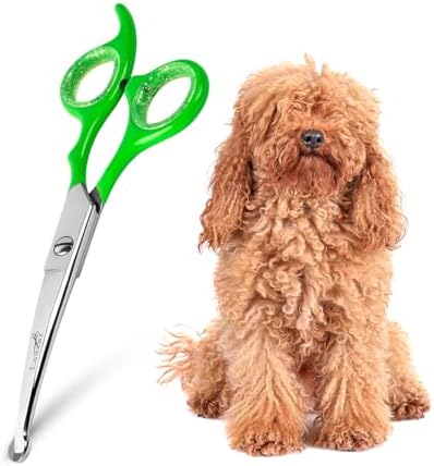 Rounded dog grooming scissors Professional by Lazaar