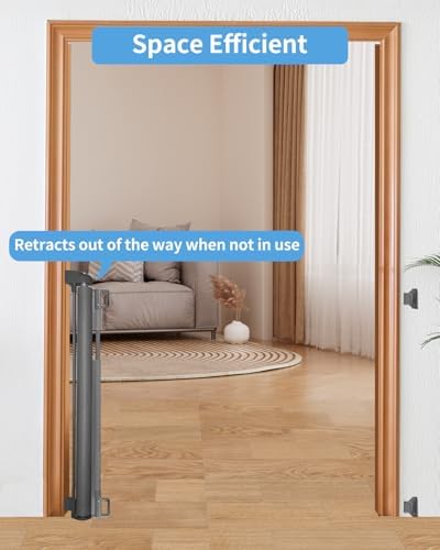 Veraste Retractable Baby Gate for Doorways and Stairs, Mesh Safety Gate for Pet - Image 5