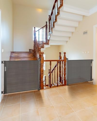 Veraste Retractable Baby Gate for Doorways and Stairs, Mesh Safety Gate for Pet - Image 2