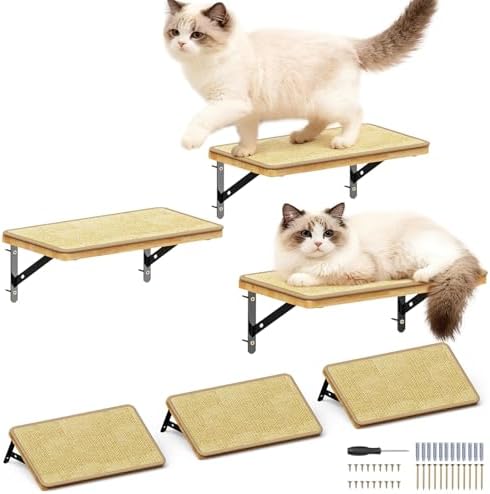 3Pcs 14"×8" Large Cat Wall Shelves by SnuyGo