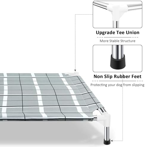 Elevated Dog Bed, Raised Cooling Lifted Dog Cot - Image 2