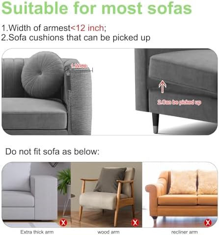 Cat Scratch Couch Protector, 23.6" L*19.7" W Scratching Furniture Protector Pad - Image 4